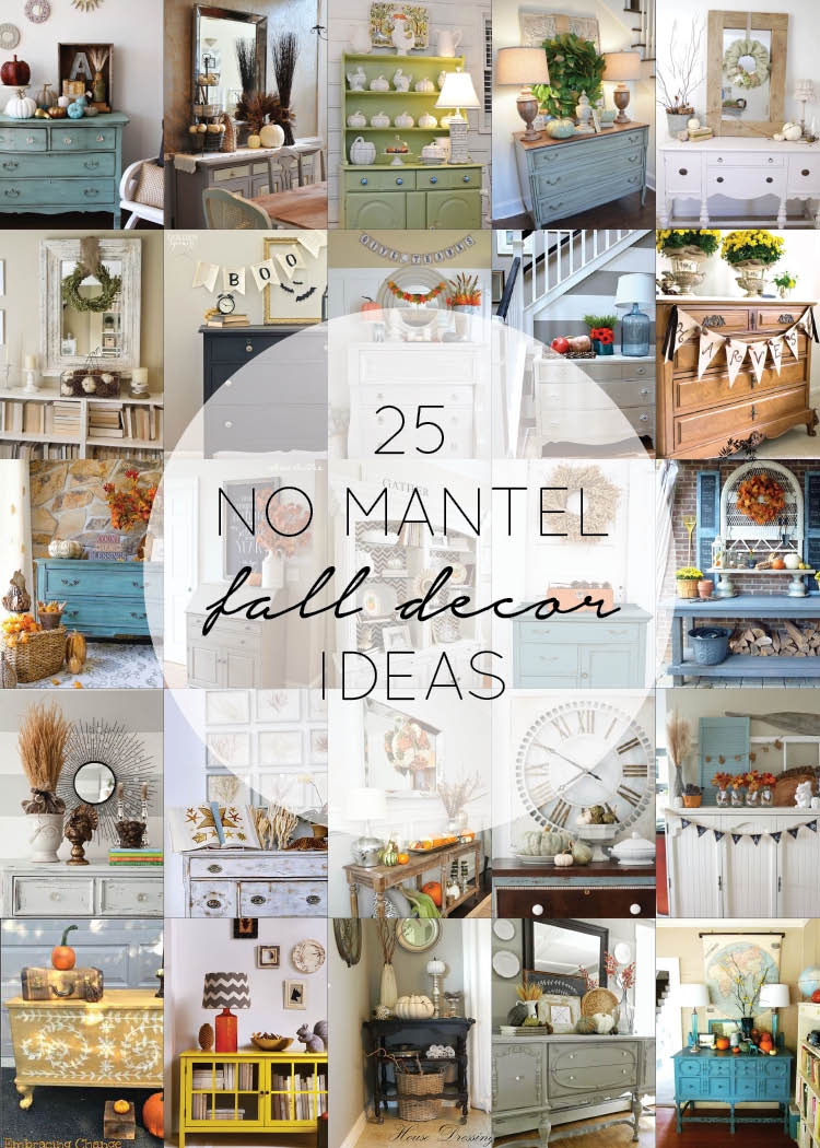 25 No Mantle Fall Decor Ideas