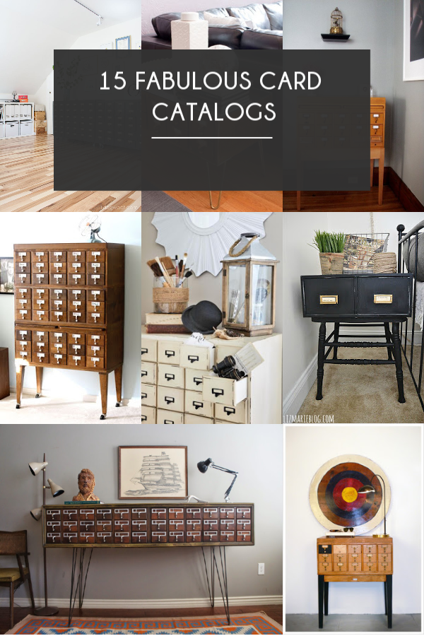 Card Catalog Home Decor Brepurposed - Furniture And Home Decor Catalogs
