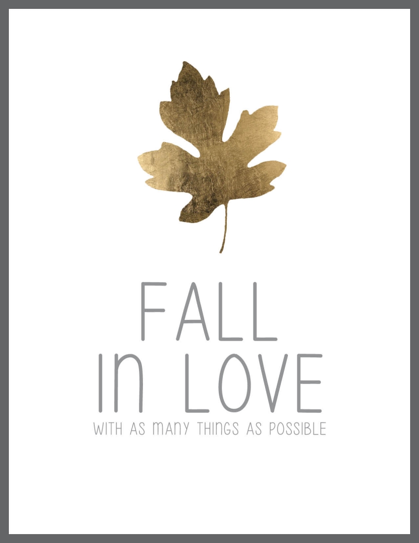 Fall in Love Printable