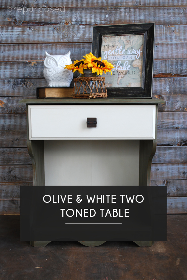 Olive Two Toned Table