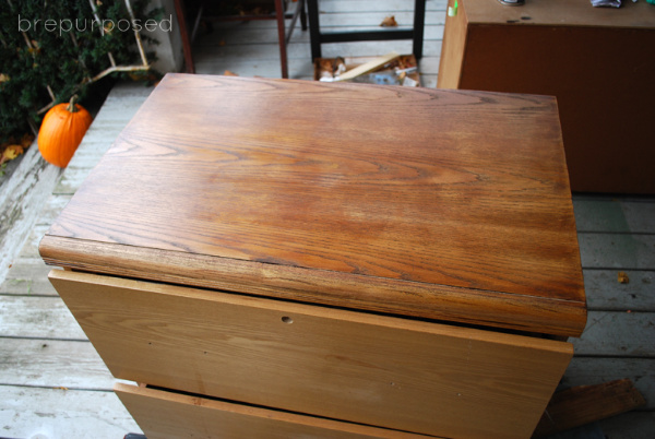 Stained Wood Top
