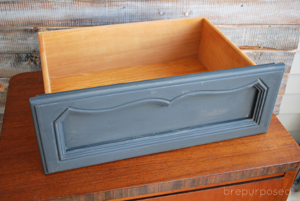 Graphite Painted Drawer
