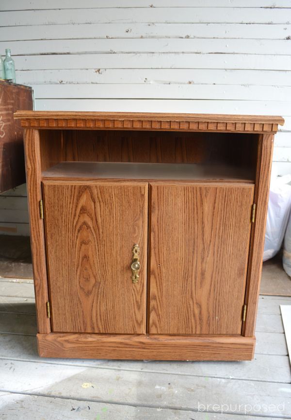Rustic Rolling Cabinet Makeover