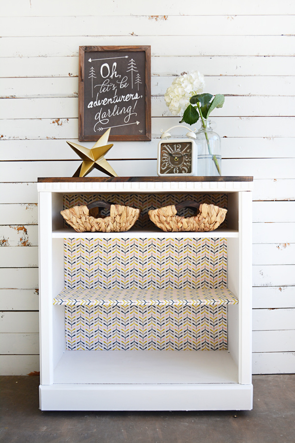Rustic Rolling Cabinet