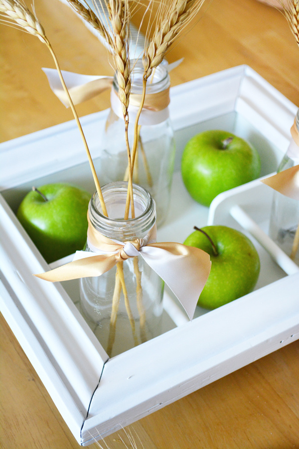 fall tray with apples