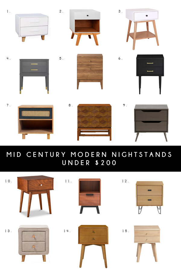 Mid Century Modern Nightstands Under 200 Brepurposed - Diy Mid Century Modern Nightstand
