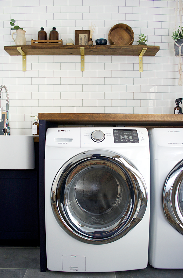 samsung washer in laundry room