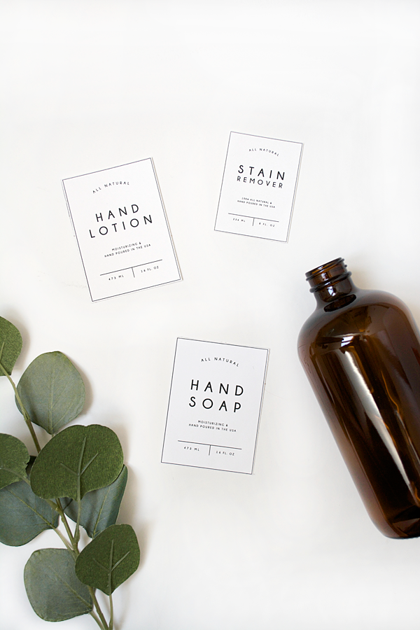 Free Printable Labels for Laundry Room Products