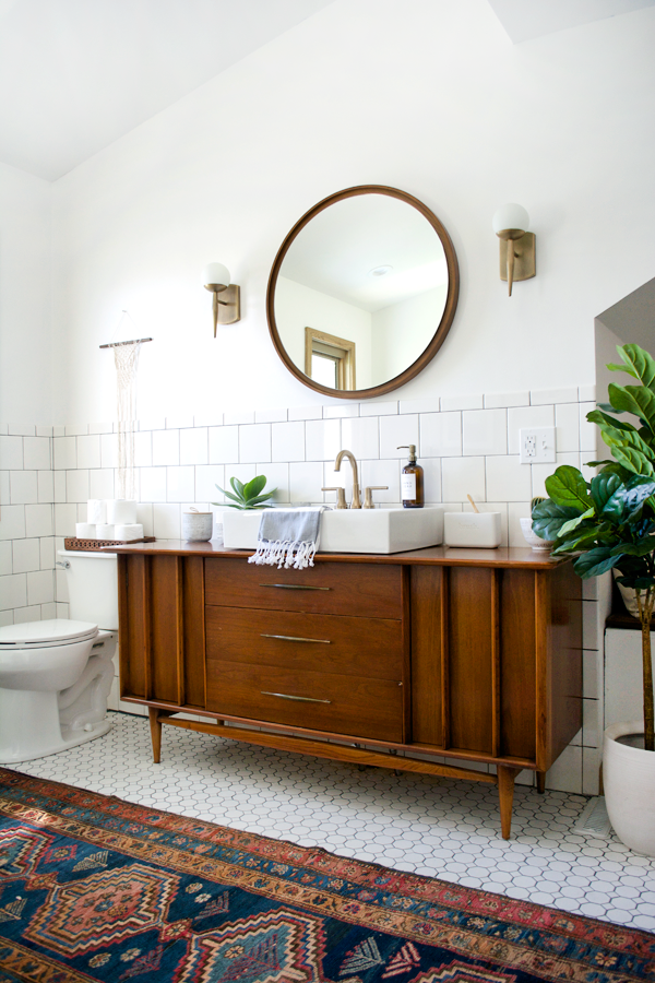 Modern Vintage Bathroom Reveal, Vintage Vanity Bathroom