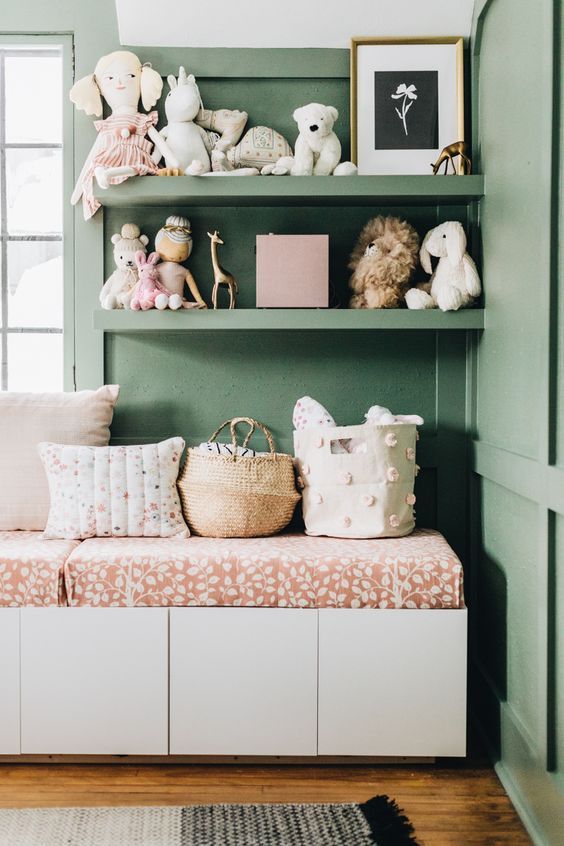 Green and Pink Nursery Inspiration