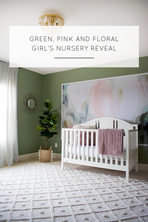 A feminine and neutral girl's nursery