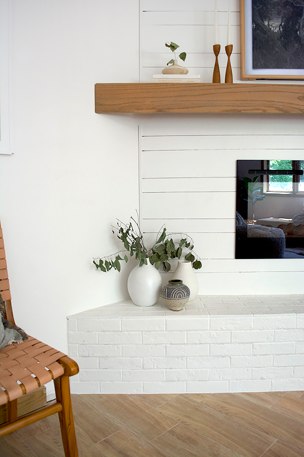 Varying Height Objects on a Fireplace Mantel