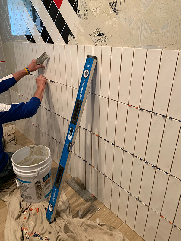How To Tile Over Existing, Wall Ceramic Tile Installation