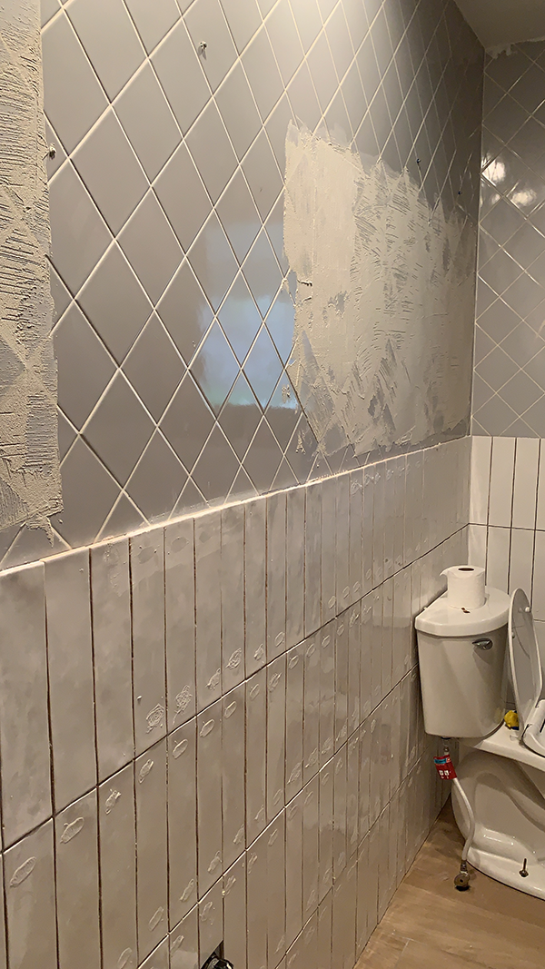 How to Tile Over Existing Tile | BREPURPOSED