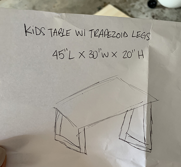 Trapezoid Leg Plans