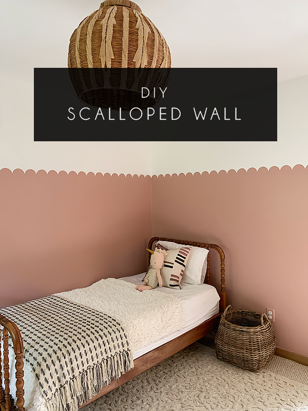 How To Paint A Scalloped Wall Brepurposed
