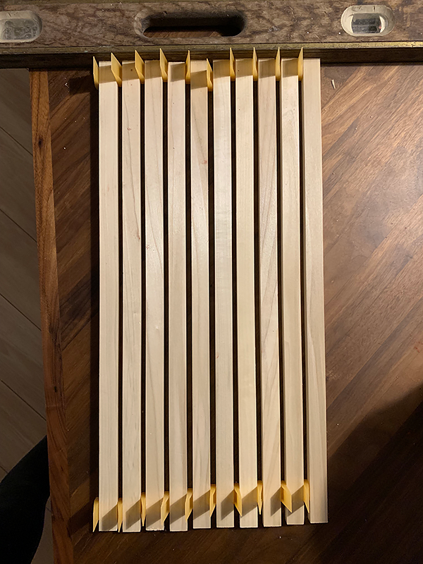 Spacing for a Slat Wall