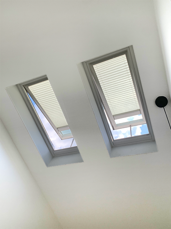 Skylights with Light Filtering Blinds