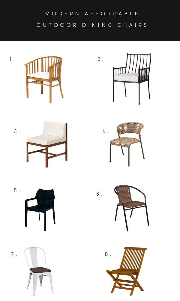 Affordable Outdoor Dining Chairs