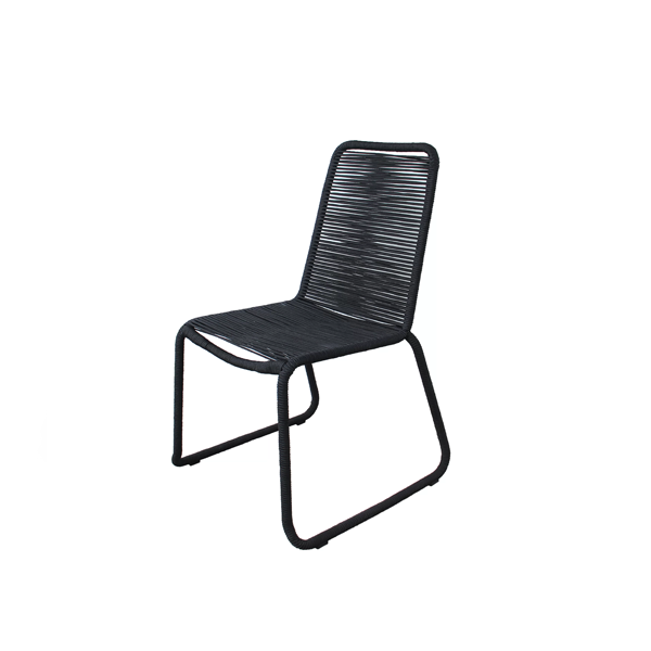 black outdoor dining chairs