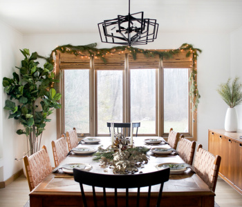 Neutral Holiday Dining Room