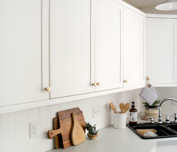 How to Add Trim and Paint Your Laminate Cabinets in Easy to Follow Steps